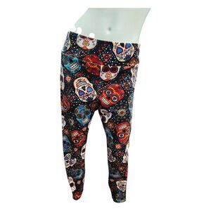 No Boundaries Sugar Skull Print Leggings Womens size 2X